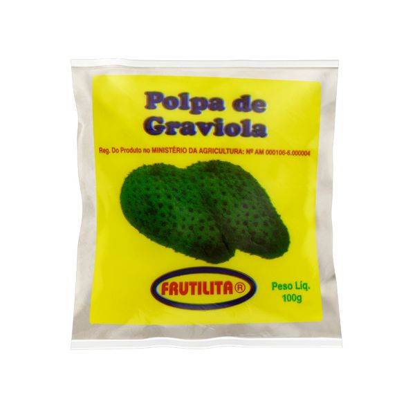 Polpa de Fruta FRUTILITA Graviola Pacote 100g