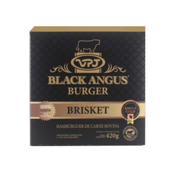 Hambúrger Bovina Steak VPJ Brisket Congelado Caixa 210g