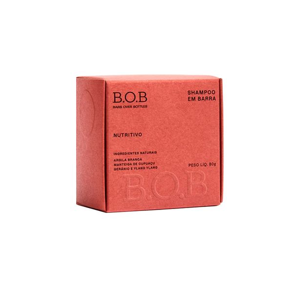 Shampoo em Barra B.O.B Nutritivo caixa 80g patiogourmet