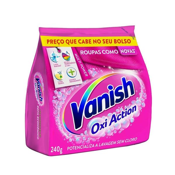 Alvejante Tira Manchas em Pó VANISH Oxi Action Sachê 240g