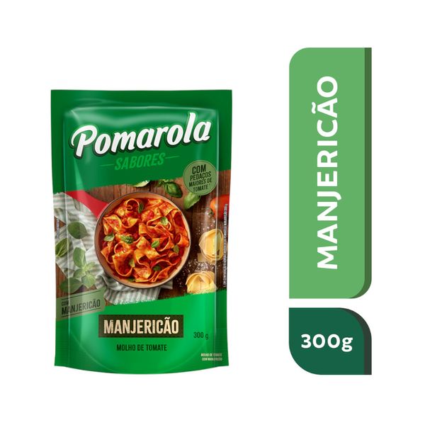 Molho de Tomate POMAROLA Manjericão Sachê 300g