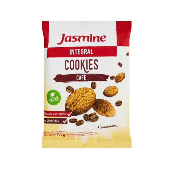 Biscoito Cookie Integral Café Jasmine Embalagem 150g