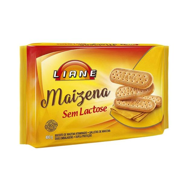 Biscoito Maizena LIANE Zero Lactose Embalagem 400g