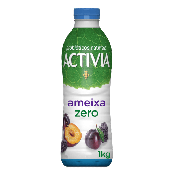 Iogurte Zero Lactose ACTIVIA Ameixa Garrafa 1L
