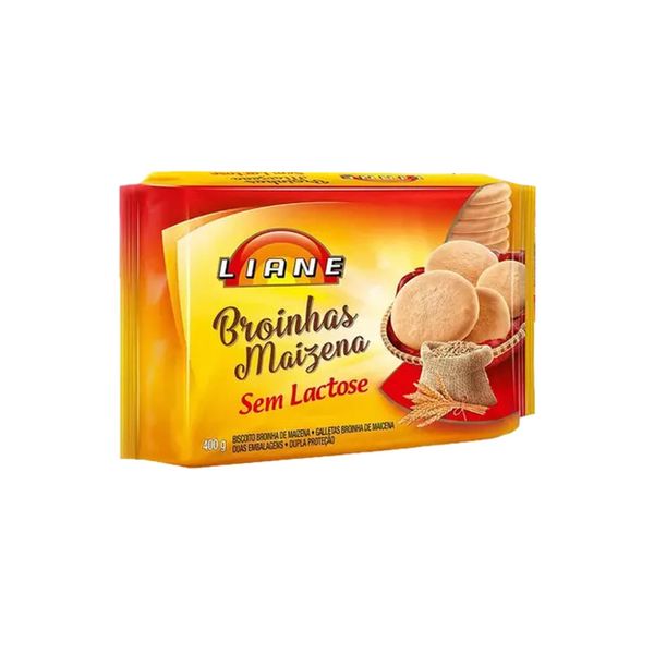 Biscoito Broinha Sem Lactose LIANE Maizena Embalagem 400g