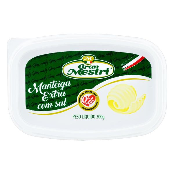 Manteiga Zero Lactose GRAN MESTRI com Sal Pote 200g