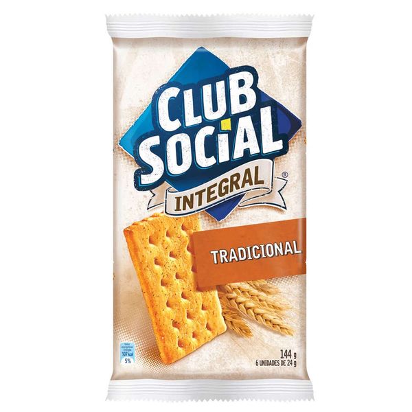 Biscoito Tradicional Club Social Integral Embalagem 144g