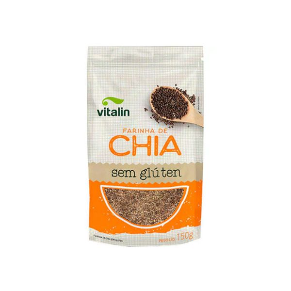 Farinha de Chia Sem Glúten Vitalin Integral Embalagem 150g