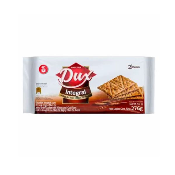 Biscoito Cream Cracker Dux Integral Embalagem 276g