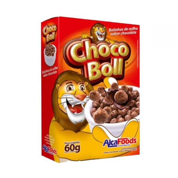 Cereal Matinal Chocoboll ALCAFOODS Chocolate Caixa 60g