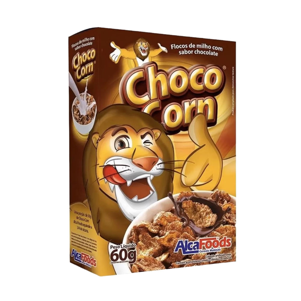 Cereal Matinal Choco Corn ALCAFOODS Chocolate Caixa 60g
