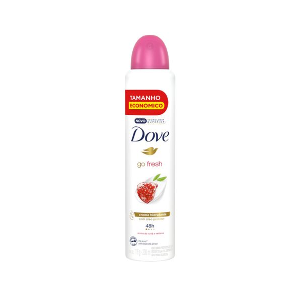 Desodorante Antitranspirante Aerosol DOVE Go Fresh Romã spray 200ml