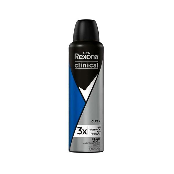 Desodorante Aerossol Antitranspirante REXONA Men Clinical Clean 150ml