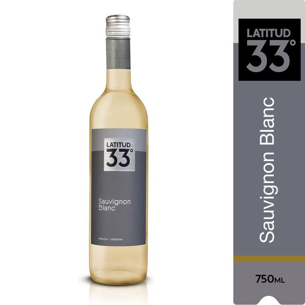 Vinho Branco Argentino LATITUD 33° Sauvignon Blanc garrafa 750ml
