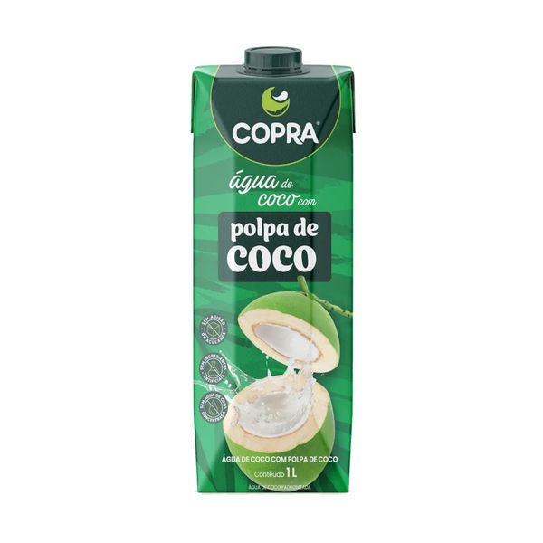 Água de Coco COPRA Polpa de Coco Caixa 1L