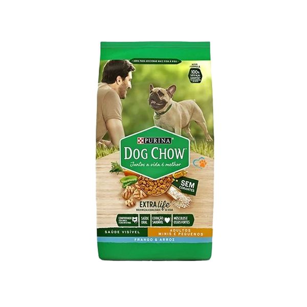 Ração para Cães Adultos Purina Dog Chow Sabor Frango e Arroz Embalagem 3kg