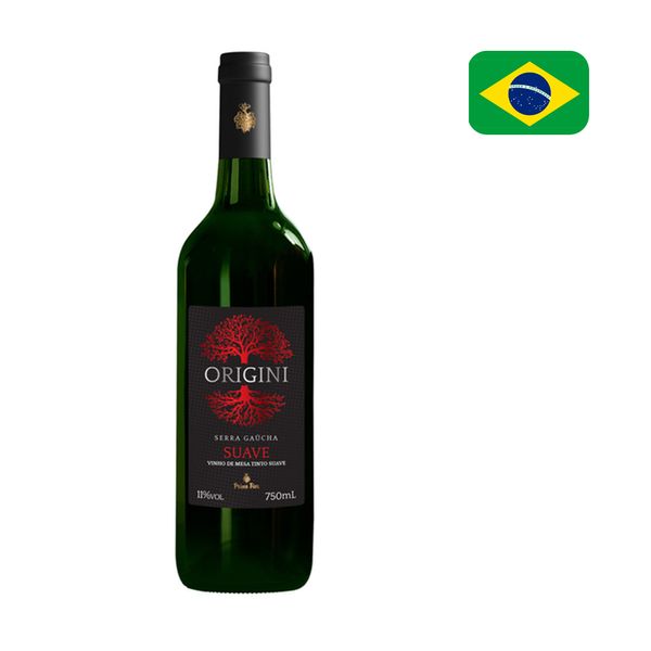 Vinho Tinto Brasileiro ORIGINI Suave Garrafa 750ml