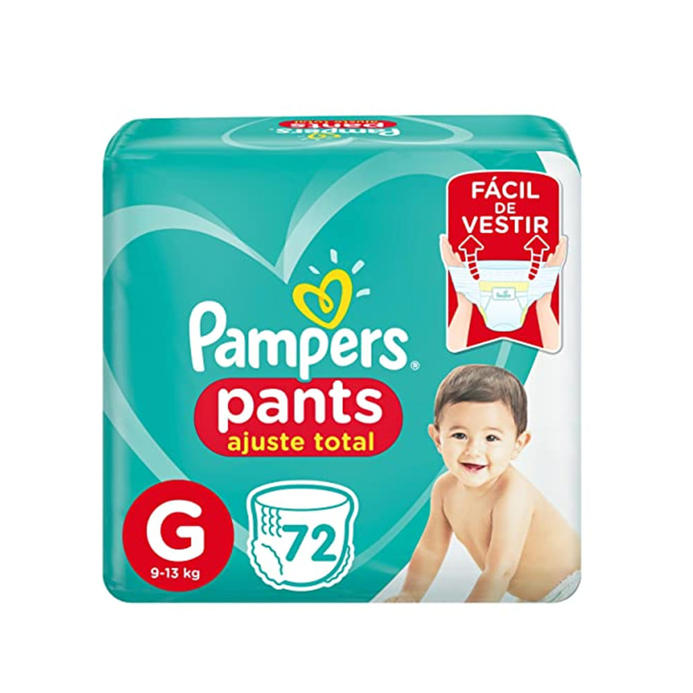 Fralda Descartável Infantil PAMPERS Pants Roupinha G Pacote 72un