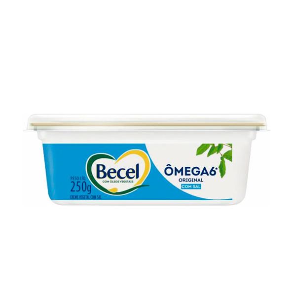 Creme Vegetal Original BECEL Ômega 6 Com Sal Pote 250g