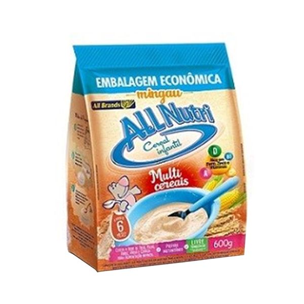 Mingau Cereal Infantil ALLNUTRI Econômico Multicereais Pacote 600g