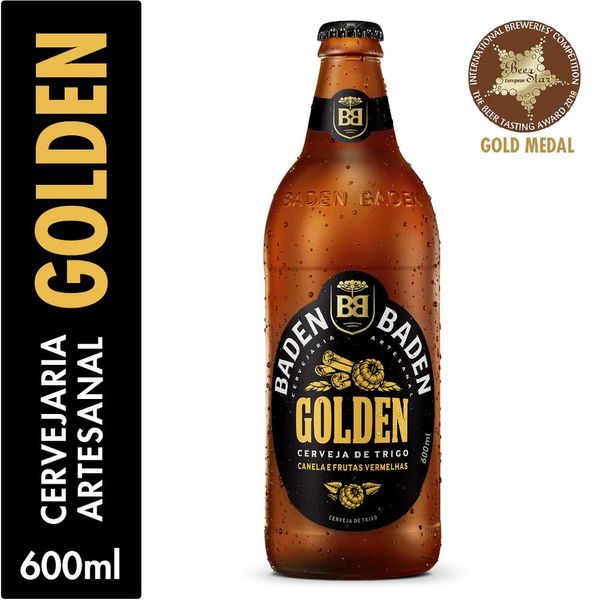 Cerveja Golden Ale BADEN BADEN Canela e Frutas Vermelhas Garrafa 600ml