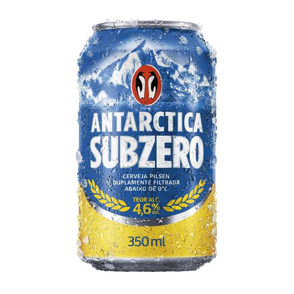 Cerveja Antarctica SubZero Pilsen Lata 350ml