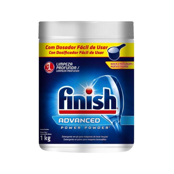 Detergente em Pó FINISH Advanced Power Powder Pote 1kg