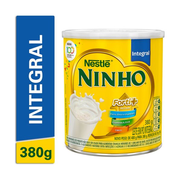 Leite em Pó Nestlé Ninho Integral Lata 380g