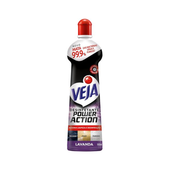 Desinfetante VEJA Power Action Lavanda Squeeze 500ml