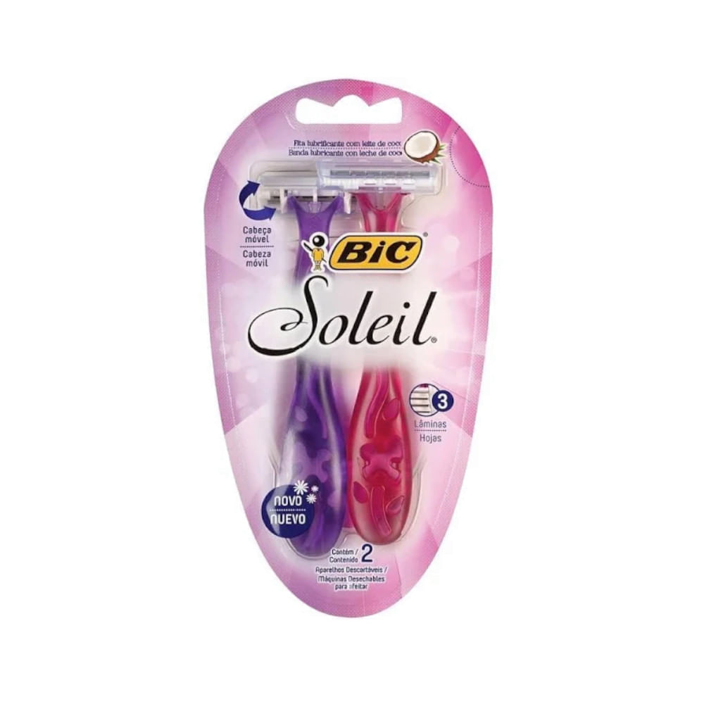 Aparelho de Barbear BIC Soleil Leite de Coco 2un