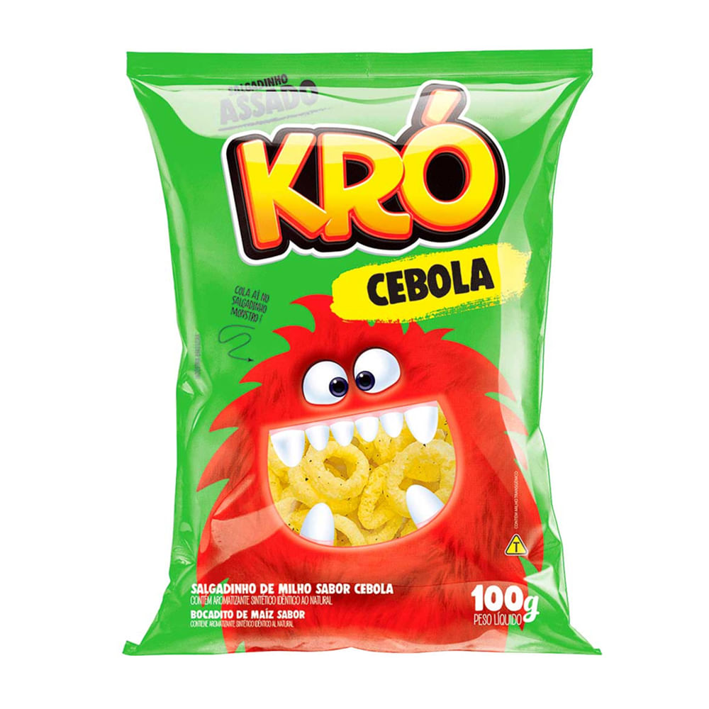 Salgadinho KRUG Cebola Assado Pacote 100g