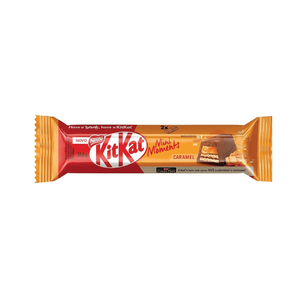 Chocolate Kit Kat Mini Moments Sabor Caramelo Embalagem 34,6g
