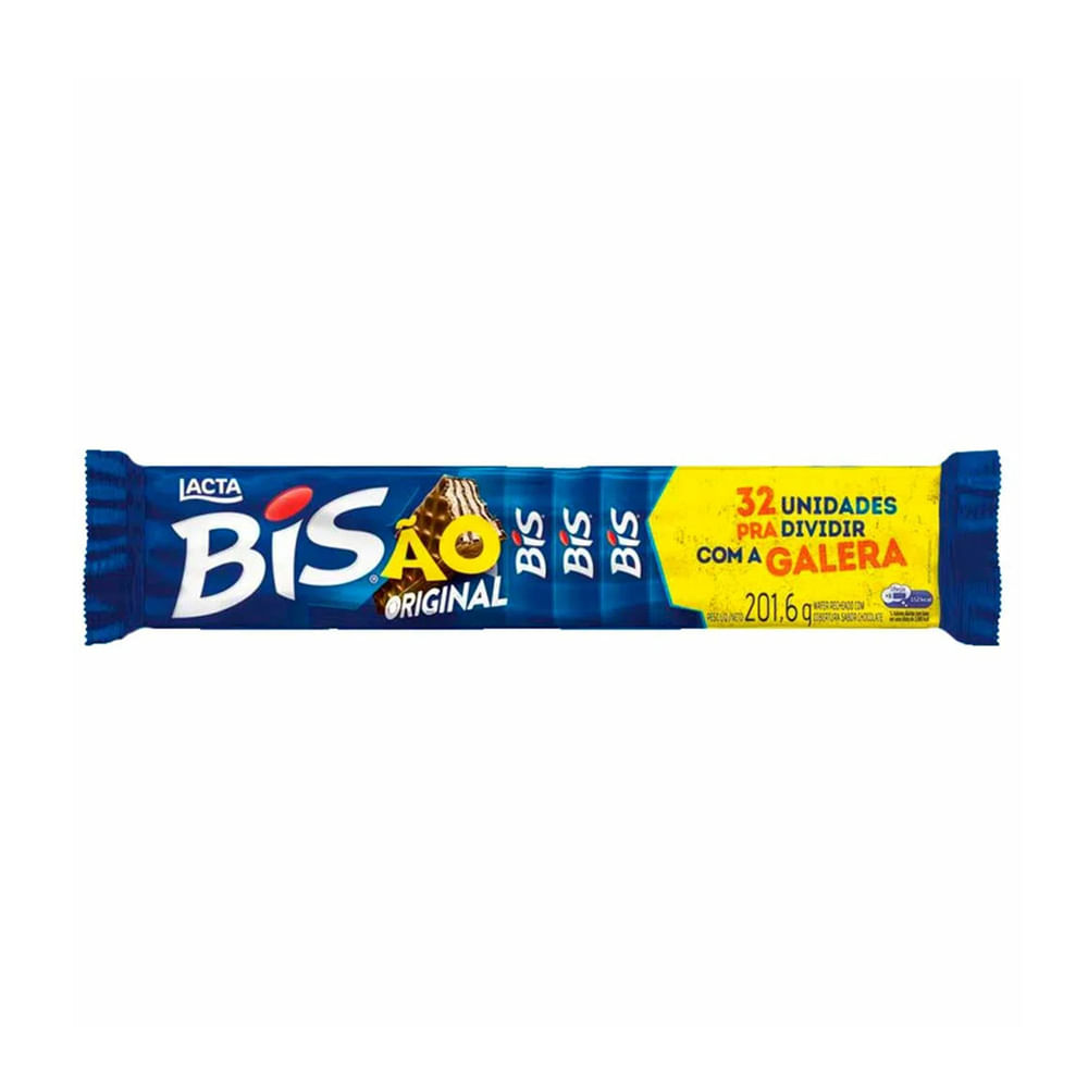 Chocolate Wafer BIS Ao Leite Pacote 201,6g