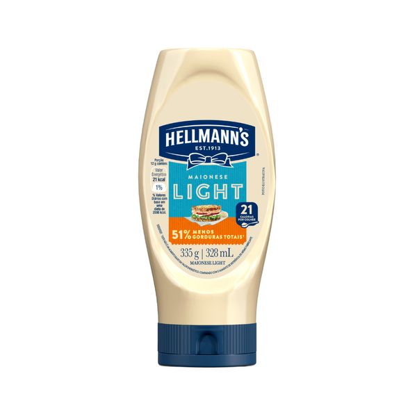 Maionese HELLMANN'S Ligth Squeeze 335g
