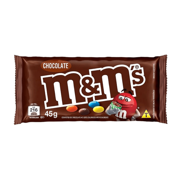 Chocolate ao Leite M&M's Embalagem 45g