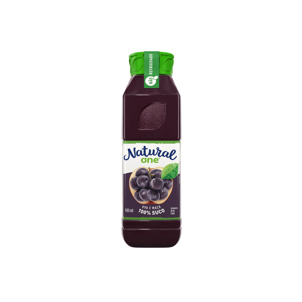 Suco Natural da Fazenda Sabor Uva e Maçã Garrafa 900ml