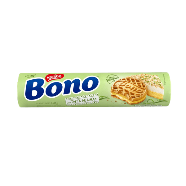 Biscoito Recheado Bono Sabor Limão Embalagem 126g