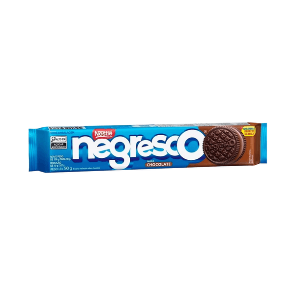 Biscoito Recheado Nestlé Negresco Sabor Chocolate Embalagem 90g