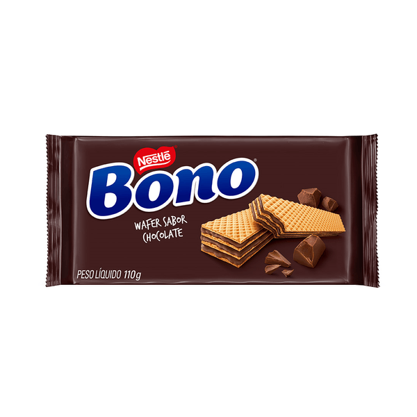 Biscoito Wafer Nestlé Bono Sabor Chocolate Embalagem 110g