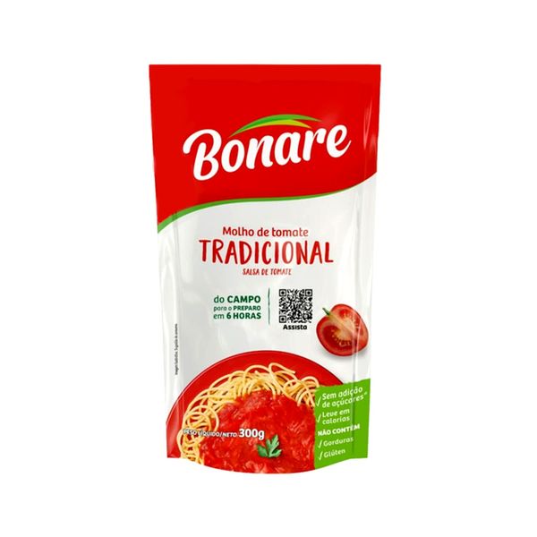 Molho de Tomate BONARE Tradicional sachê 300g