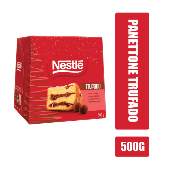 Panettone Trufado Nestlé com Recheio de Chocolate Meio Amargo Caixa 500g