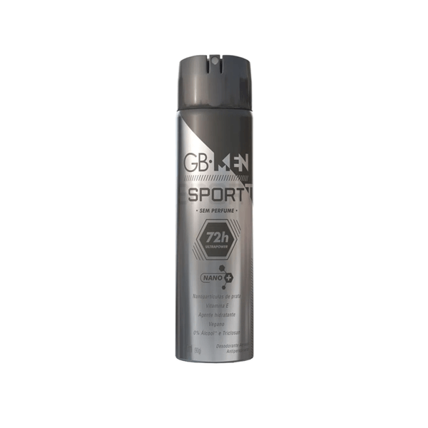 Desodorante Aerosol GB Men Sport Sem Perfume Frasco 150ml