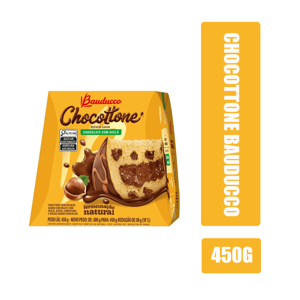 Chocottone BAUDUCCO Chocolate com Avelã Caixa 450g