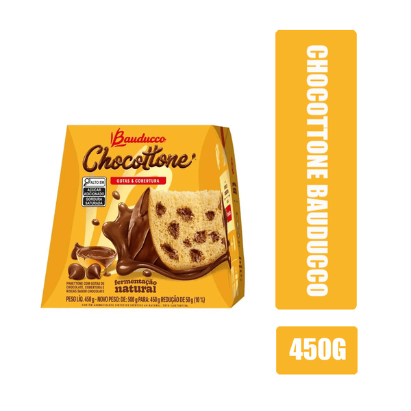 Chocottone BAUDUCCO Gotas de Chocolate Caixa 450g