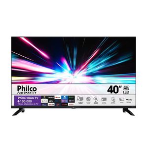 Smart TV 40” PHILCO Led Android Roku TV Dolby Audio