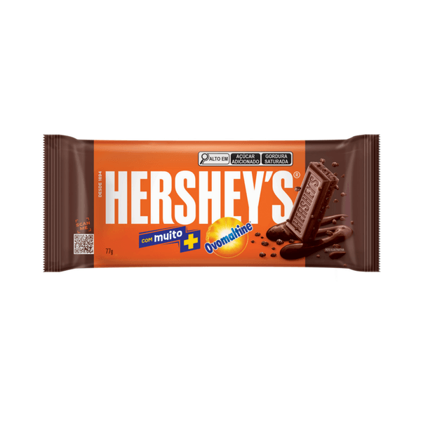 Chocolate ao Leite Hersheys com Ovomaltine Embalagem 77g