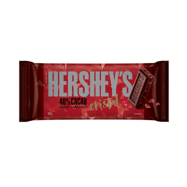 Chocolate Hersheys 40% Cacau Sabor Meio Amargo Embalagem 77g