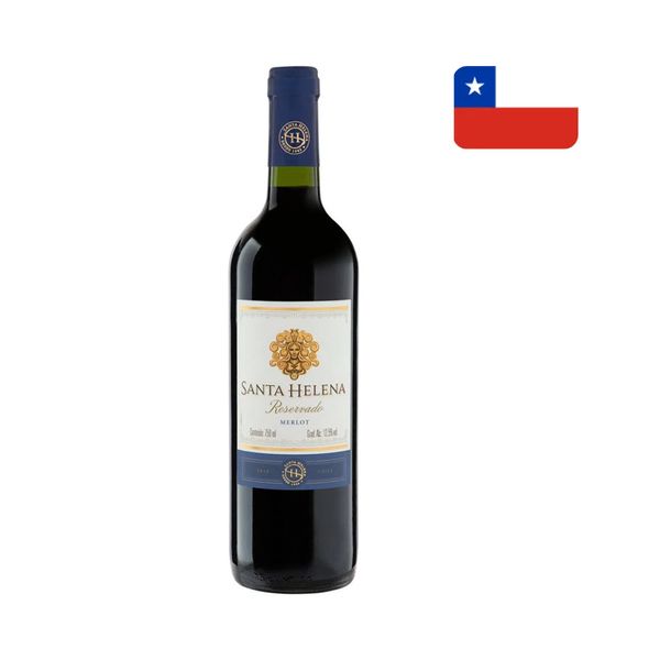 Vinho Tinto Chileno Meio Seco Reservado Santa Helena Merlot Garrafa 750ml