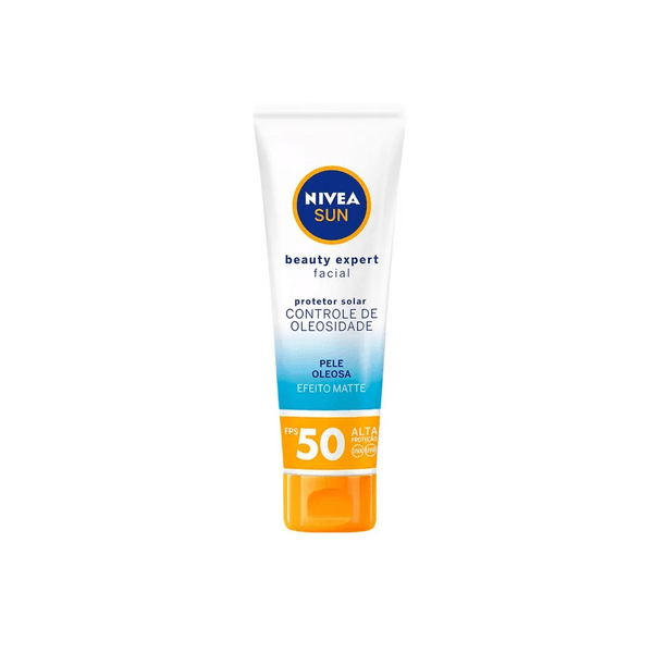 Protetor Solar Facial Nivea Sun Beauty Pele Mista À Oleosa Fps50 Embalagem 50g