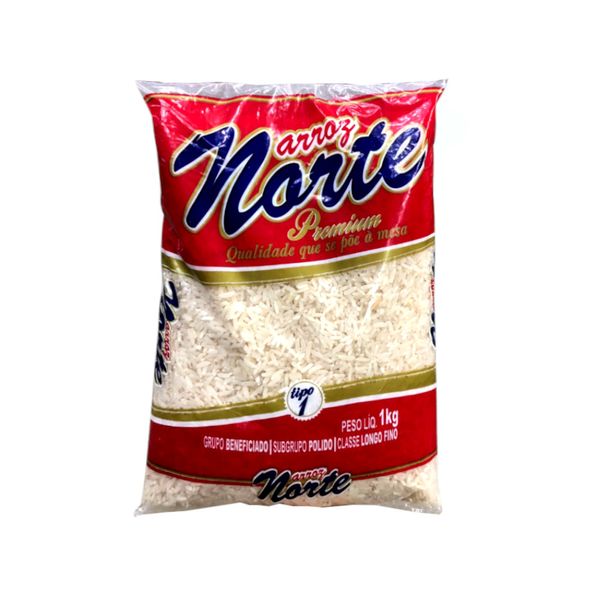 Arroz Branco Premium NORTE Tipo 1 pacote 1kg